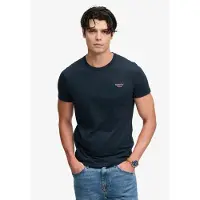 Superdry Camisa 'ESSENTIAL SERIF' marinho