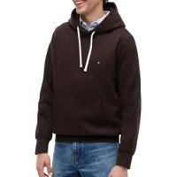 Tommy Hilfiger Sweatshirt 'ESS SEASONAL' castanho de castanha / branco