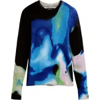 Desigual , suéter estampado m. c. lacroix, Mulher, Azul, XS