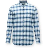 FYNCH-HATTON Camisa azul / branco