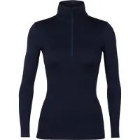 Icebreaker - Primeiras camadas mulher - W Merino 260 Oasis LS Half Zip Midnight Navy para Mulher - Tamanho L