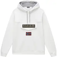 Napapijri Sweatshirt 'Burgee Wint 4' azul / vermelho / preto / branco