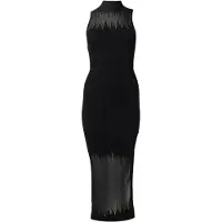 HUGO Vestido de malha preto