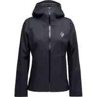Black Diamond - Vestuário caminhada mulher - W Fineline Stretch Shell Black para Mulher - Tamanho L - Preto