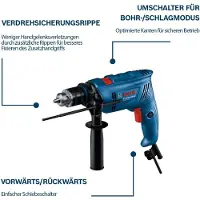 Bosch Professional Furadeira De Impacto Gsb 600 600w
