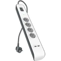 Belkin Bsv401vf2m-v2 Régua De 4 Tomadas Com Interruptor 2 M