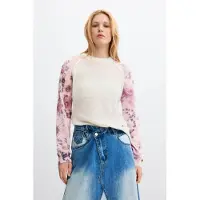 Desigual Pullover roxo escuro / rosa escurecido / vermelho ferrugem / branco lã