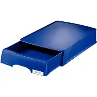 Leitz Bandeja portadocumentos com gaveta | 5210 | 255 x 376 x 70 mm | Azul