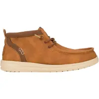 HeyDude para homem. HD42051 Sapatilhas Wally Mid Classic castanho (43), Marrom, Plano, Cordão, Casual