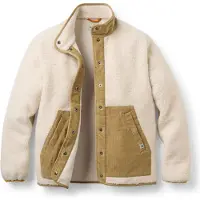 Passenger - Marcas - Clover Sherpa Fleece Jacket W Vintage White para Mulher - Tamanho XS - Branco