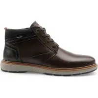 Pikolinos para homem. M8D-8050C1 Sapatilhas de Pele Bilbao castanho escuro (43), Couro, Marrom, Plano, Zíper, Casual