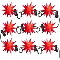 Sterntaler Fadas LED com estrelas para bebés no exterior 9 chamas vermelhas