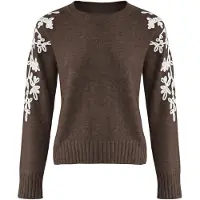 Imily Bela Pullover castanho / branco