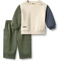 Wheat Fato de jogging 'Elliot' navy / oliveira / branco lã