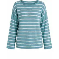 Imily Bela Pullover azul claro / branco