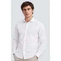 HARMONT & BLAINE para homem. CNR001012523I Camisa Popeline Stretch Tin branco (S), Casual, Algodão, Clássico, Manga comprida