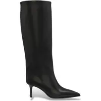 BOSS para mulher. 50573044 Botas Miah em preto (35), Couro, 5 a 8cm, Zíper, Casual, Clássico