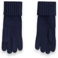 Ralph Lauren para mulher. 454P04468005 Luvas de malha com botões de brasão azul-marinho (OSFA), Casual, Lã