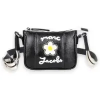 Marc Jacobs para menina. W61091 Bolsa Brilhante preta (OSFA), Preto, Casual, Sintético, moda infantil