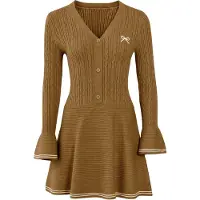 Imily Bela Vestido camelo