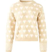 Imily Bela Pullover bege / branco