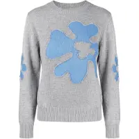 Imily Bela Pullover azul / cinzento claro