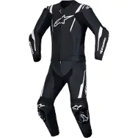 Alpinestars Missile V3 Fato de couro de 2 peças Preto/Branco 54