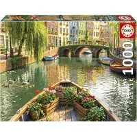 Educa Puzzle Passeio De Barco Em Amsterdã 1000 Peças