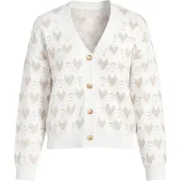 Imily Bela Casaco de malha bege / branco