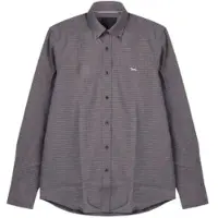 HARMONT & BLAINE para homem. CRR001013937M Camisa In Micro marrom (XXL), Algodão, Clássico, Manga comprida