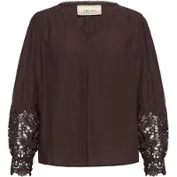 Cream Blusa 'Tina' mocha