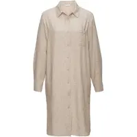 Buffalo Vestidos camiseiros bege mosqueado