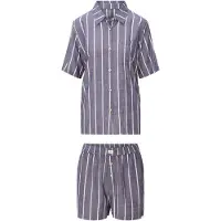 Lingadore Pijama cinzento / branco