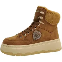 Blauer para mulher. F6MARIBEL02 Botas Maribel marrom (37), Plano, Cordão, Casual