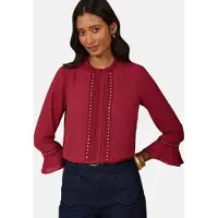 Love & roses Blusa vermelho cereja