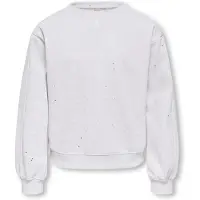 ONLY GIRLS Sweatshirt 'KOGOLIVIA' cinzento claro / prata