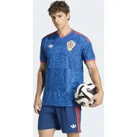 Adidas Camisa funcionais 'Kroatien 26 Authentic' azul / navy / melancia / branco