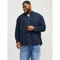 Jack & Jones Camisa De Manga Comprida Oxford Plus Size