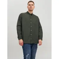 Jack & Jones Camisa De Manga Comprida Oxford Plus Size