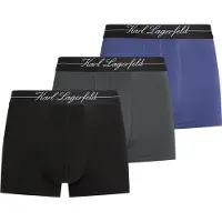 Karl Lagerfeld Boxers 'Hotel Karl' azul cobalto / cinzento / preto / branco