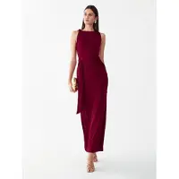 BWLDR Vestido 'Arnah' vermelho vinho