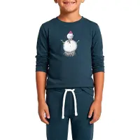 Super.natural Camiseta De Manga Comprida Snowman Regular Fit