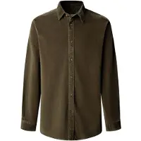 Pepe Jeans para homem. PM3091440 Camisa River verde (XL), Casual, Algodão, Manga comprida