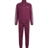 Adidas Fato de treino borgonha / branco