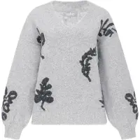 Usha Pullover cinzento claro / preto