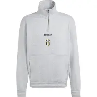 Adidas Sweatshirt de desporto 'Juventus Turin EQT' amarelo / acinzentado / preto / branco