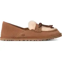 Ugg para mulher. 1182151 Mocassins de Pele Zora Loafer castanho (39), Couro, Marrom, Plano, Nenhum, Casual