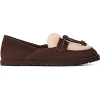 Ugg para mulher. 1182151 Mocassins de Couro Zora Loafer castanho escuro (41), Marrom, Plano, Nenhum, Casual