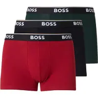 BOSS Boxers 'Power' verde escuro / vermelho / vermelho vinho / preto
