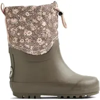 Wheat Bota de borracha 'Drizzle' taupe / rosa claro